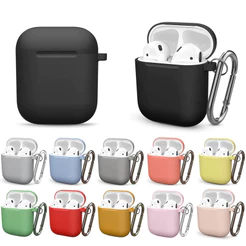 Compativel AirPods 1 2 Capa silicone grosso Antiderrapante anti queda NÃO INCLUI FONE Proteção Total Impacto