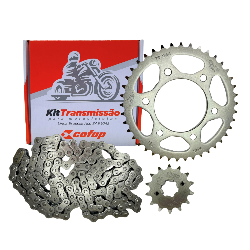 Kit Relação Transmissão Yamaha YS Fazer 150 2013 2014 2015 2016 2017 2018 2019 2020 Original Cofap em Oferta na Shopee