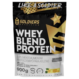 Whey Blend Protein Concentrado e Isolado - 900g - Soldiers Nutrition