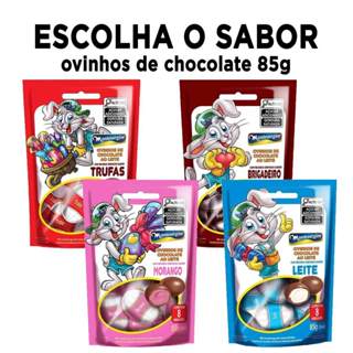 Chocolate Lembrancinha de Páscoa Ovinhos de Chocolate Recheio ESCOLHA O SABOR 85g - Montevérgine em Oferta na Shopee