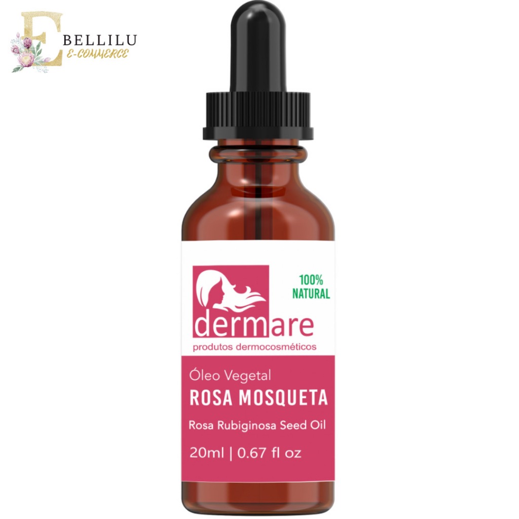 Óleo Vegetal de Rosa Mosqueta 20ml - Clareador De Manchas - Dermare em Oferta na Shopee