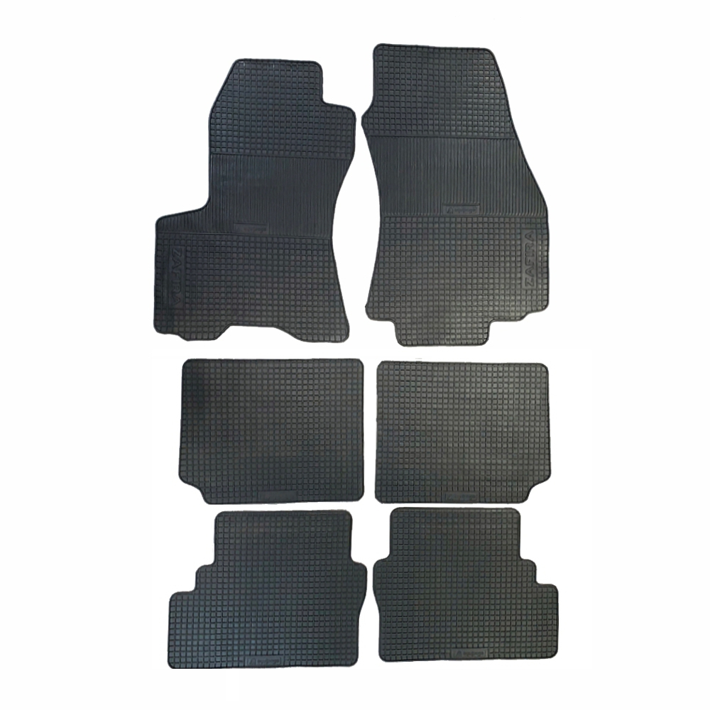 Tapete Borracha Zafira(06 Peças) 2001 2002 2003 2004 2005 2006 2007 2008 2009 2010 2011 2012 - Eqmax em Oferta na Shopee