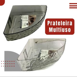 Suporte Organizador Cantoneira Porta Shampoo Banheiro Prateleira Acrilica Multiuso