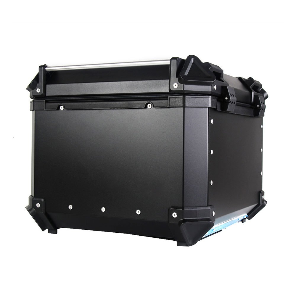 Bau para Moto Traseiro 45 Litros Universal Anti Roubo Tronos Preto · foto 2