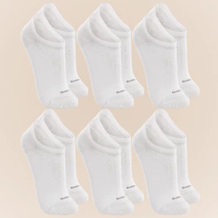 Kit Com 6 Pares Meias Lupo Soquete Sapatilha Invisível Baixa Esportiva Original