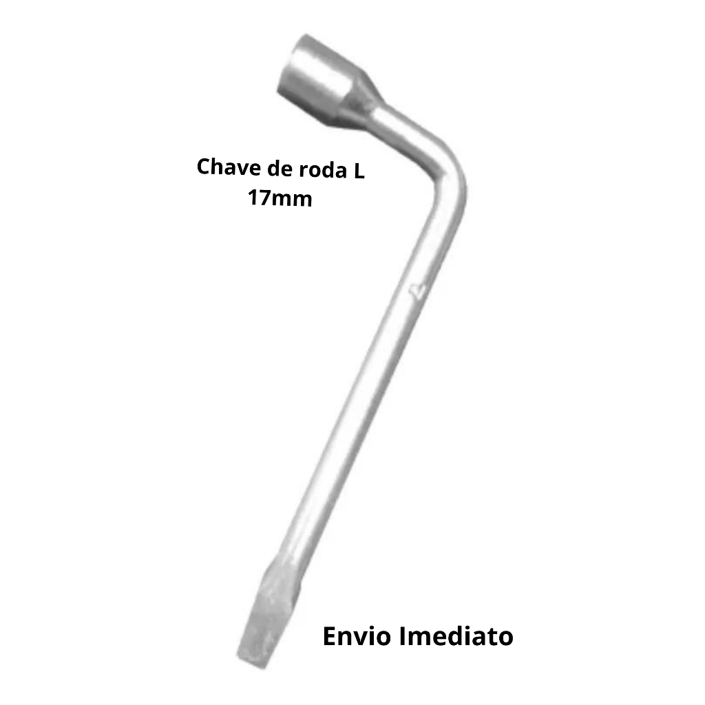 Chave De Roda Universal L Com Espatula 17mm / 19mm / 21mm Carro Reforçada (Selecione a medida do seu carro)