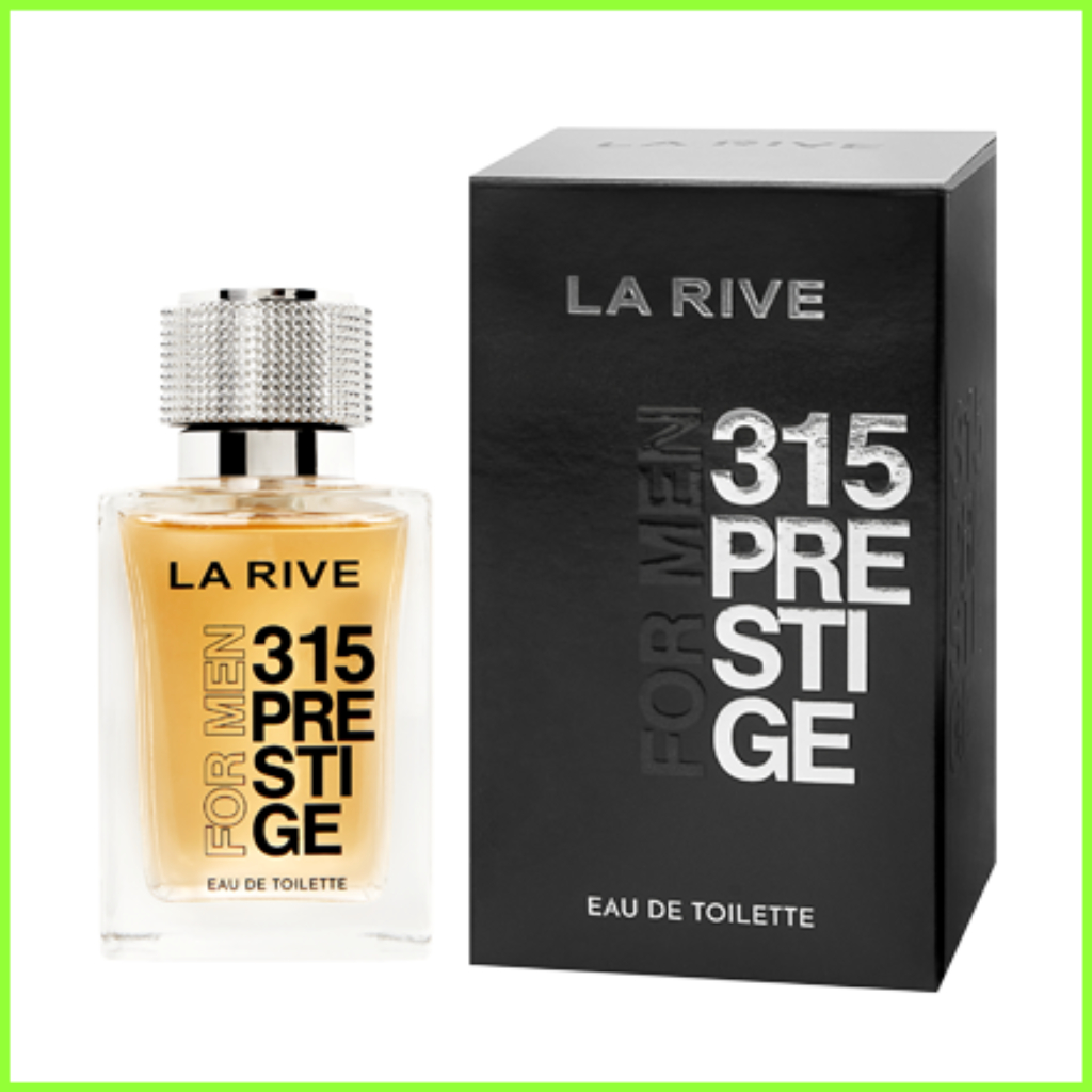 Perfume Masculino La Rive 315 Prestige Eau de Toilette 100ml Importado Amadeirado Spray Fragrância Duradoura