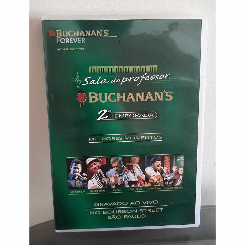 DVD Buchanan's - Sala do Professor 2ª temporada gravado Bourbon Street - com Dominguinhos Paulo Moura João Bosco Guinga