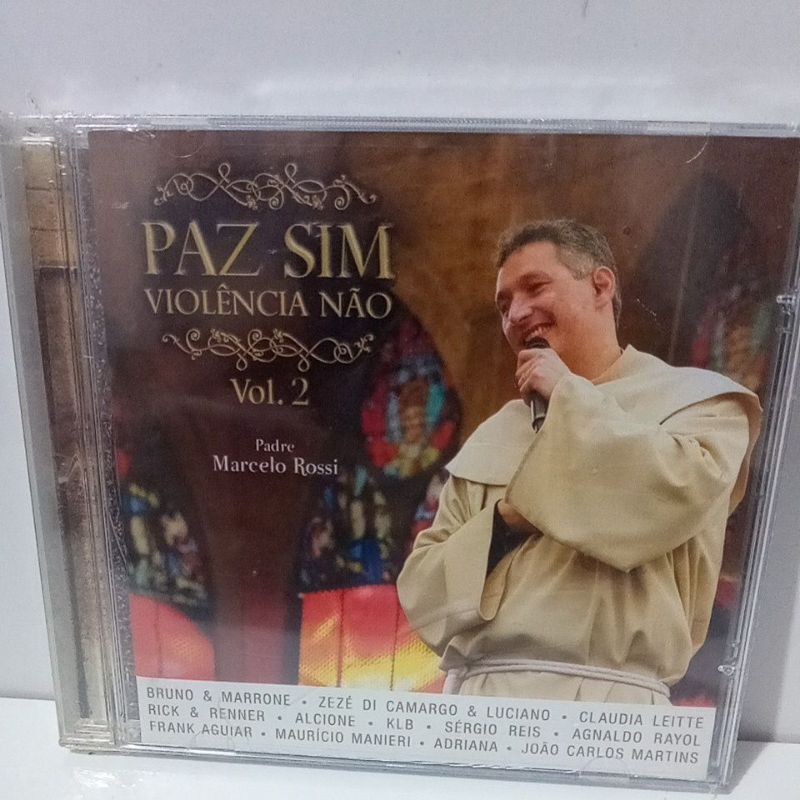 Cd Padre Marcelo Rossi Paz Sim Violência Não vol.2 Lacrado de Fabrica Original