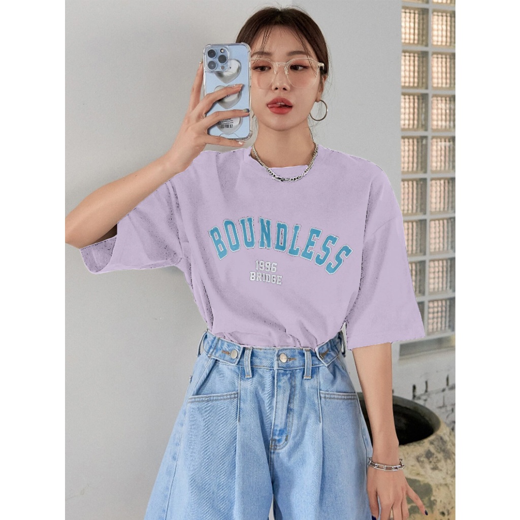 Camiseta Oversized Streetwear Estampada Boundless 1996 Bridge Blusa Oversized Unissex Plus Size Aes