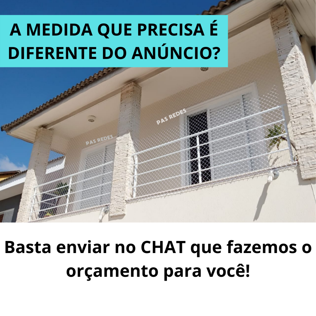 Kit Completo Tela Rede De Proteção Para Janelas, Sacadas, Gatos, Crianças - Diversas Medidas em Oferta na Shopee