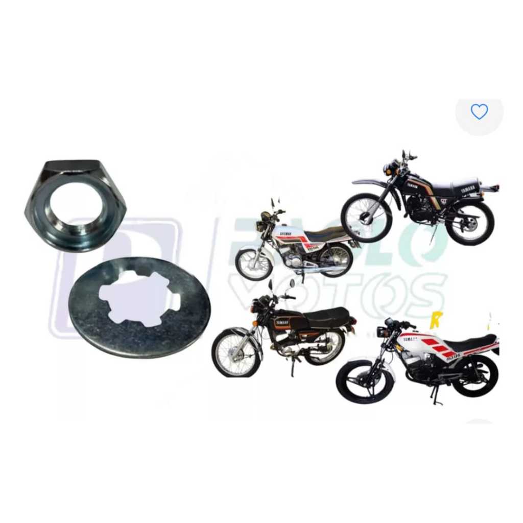 Porca e Trava do Pinhão Rd Rdz 125 135 Rx125 180 Dt 180 DTn da Marca= Trilha