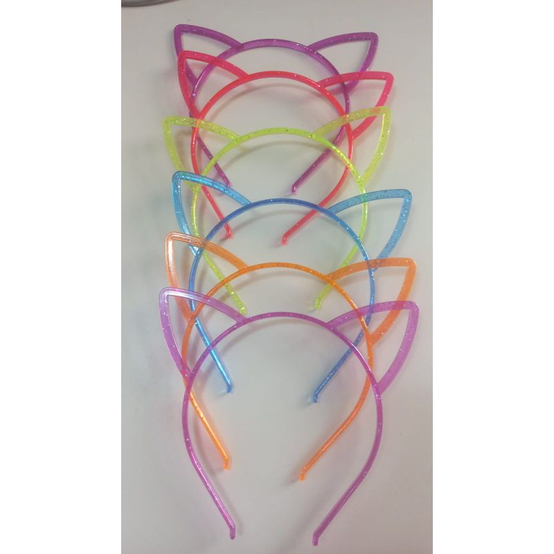kit 6, 12, 18, 24 tiara de gatinho