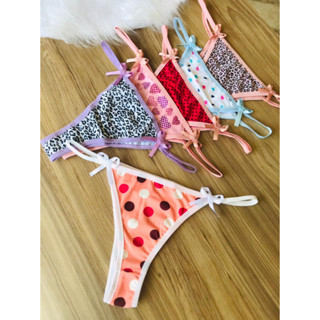 kit 3 calcinha fio dental Sexy Tanga Sapequinha Lingerie String