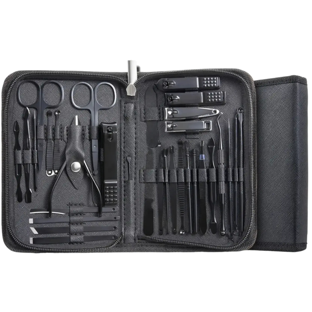 Conjunto Profissional De Manicure 32 Peças Aço Inoxidável Kit Completo Para Cuidados Com As Unhas