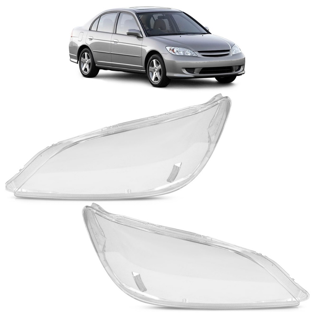 Lente Farol Principal Civic 2004 2005 2006 Lente Lisa Acrilico Transparente