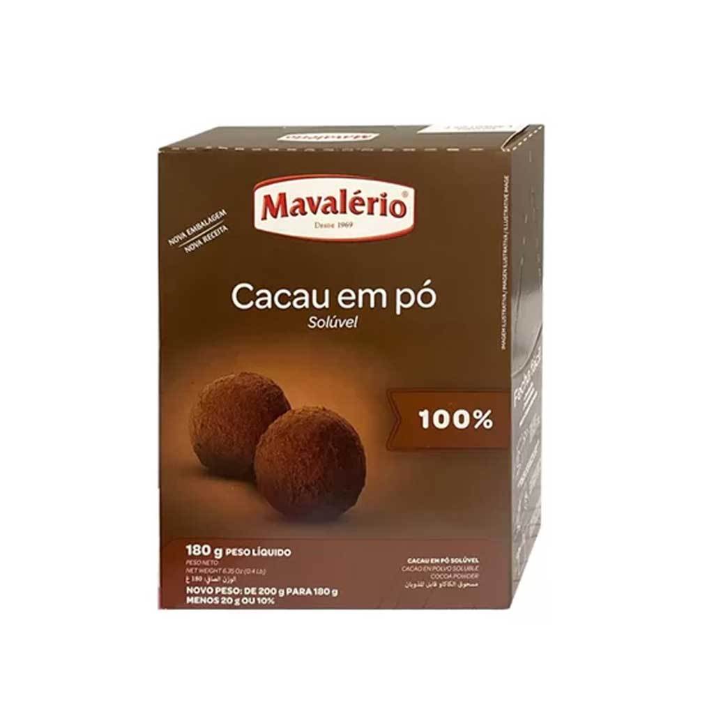 Cacau em Pó Alcalino 180g - Mavalério