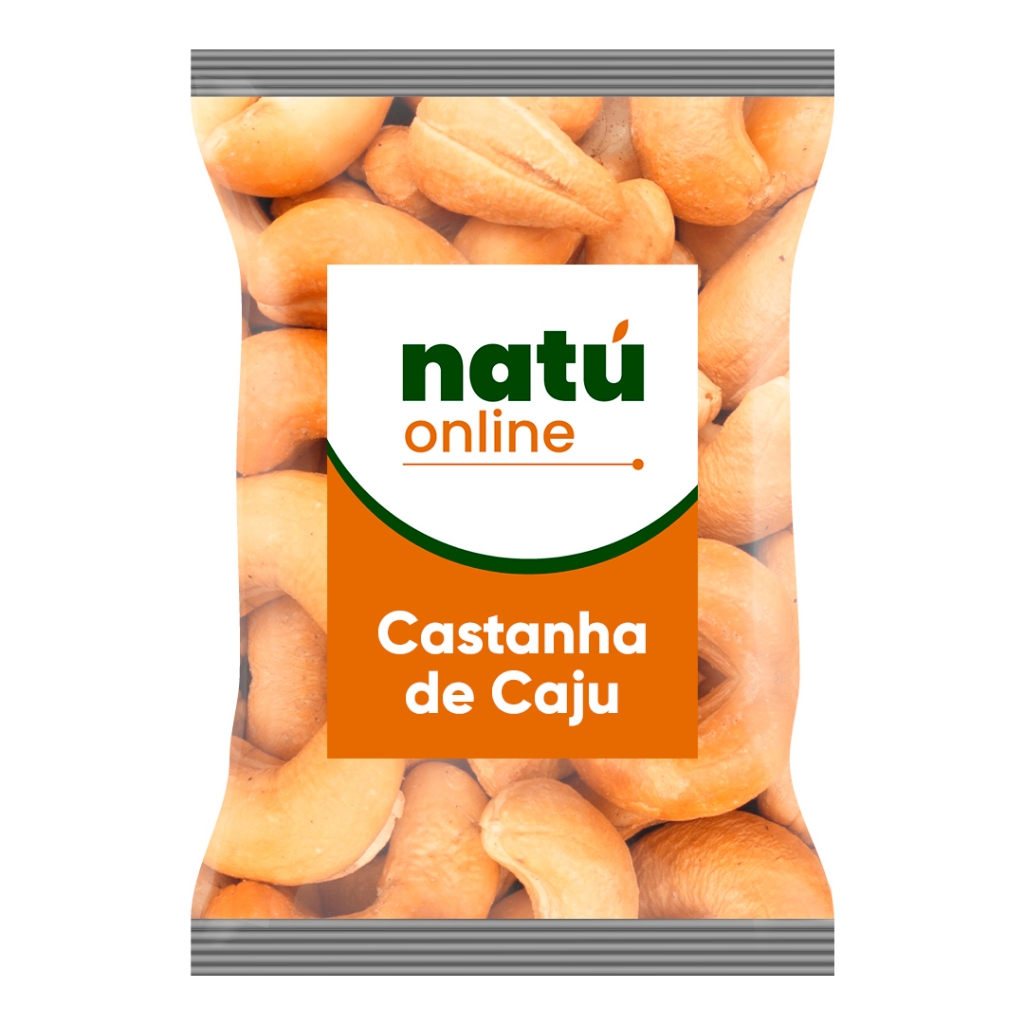 Castanha de Caju 1Kg/500g Torrada em Banda/Pedaço Com ou Sem Sal em Oferta na Shopee