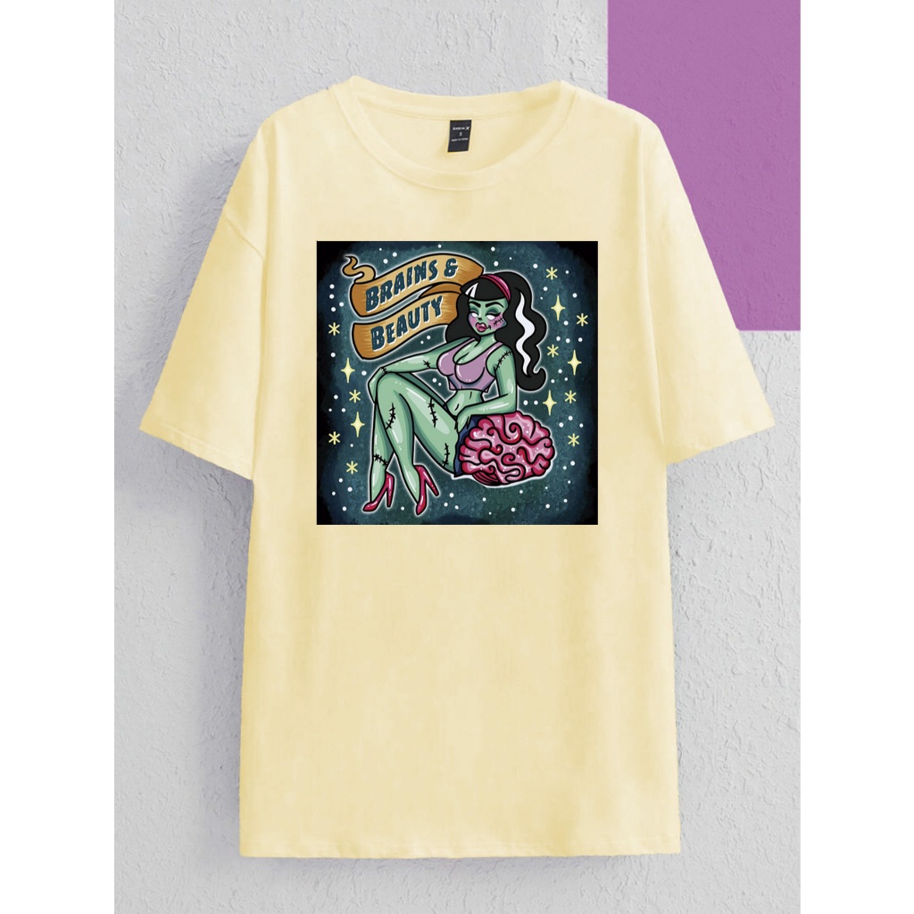Camiseta Oversized Unissex Estilosa Old School Life Style Blusa T-Shirt Aesthetic Streetwear Swag B