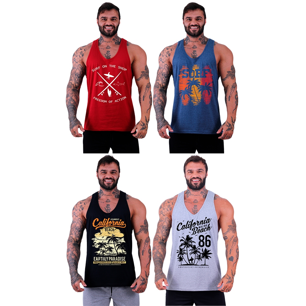 Kit 4 Regata Cavada MXD Conceito SURF Prancha Praia California Malibu