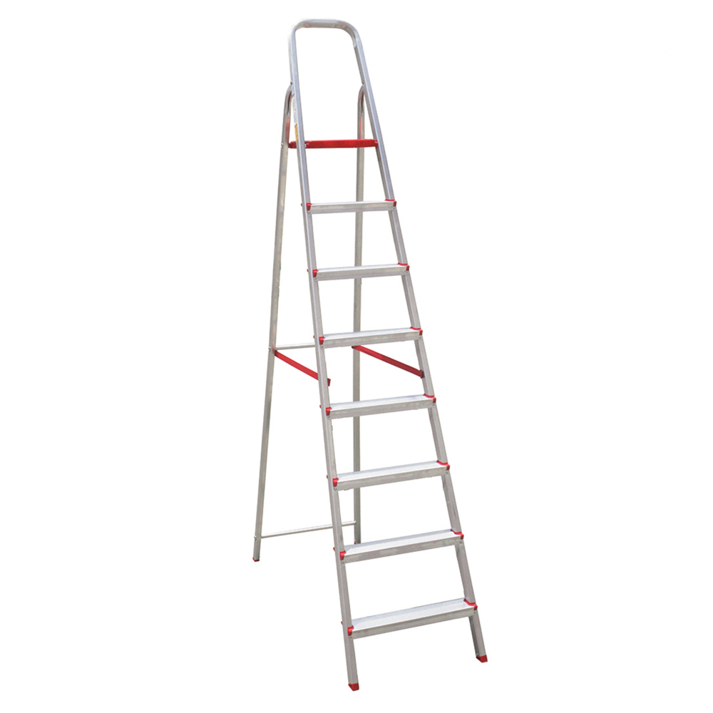 Escada de Alumínio Doméstica 8 Degraus 1,75 Metros ESC0067 BOTAFOGO Escada de Alumínio Doméstica 8 Degraus 1,75 Metros ESC0067 BOTAFOGO