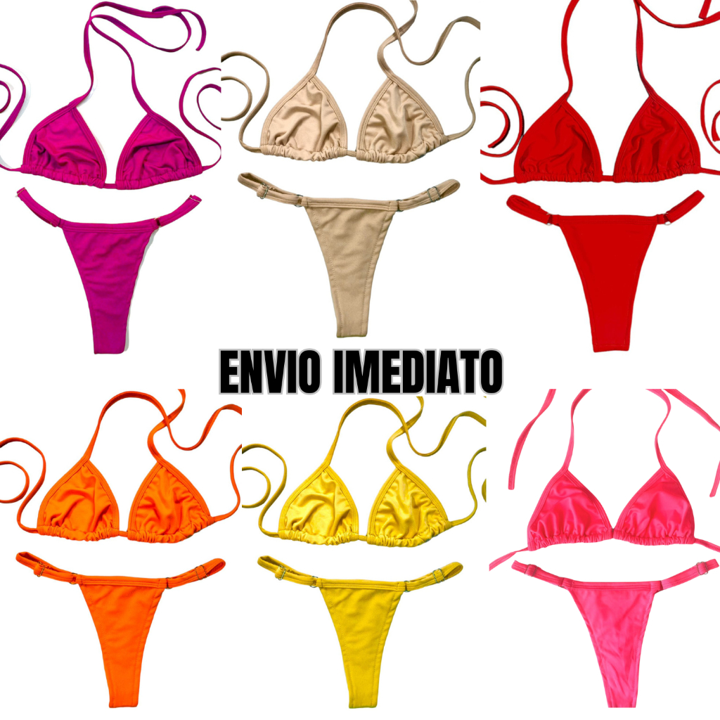 Biquíni Marquinha de Fita Fio Dental Cortininha Verão