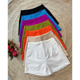 SHORT ALFAIATARIA FEMININO ZARA CINTURA ALTA COM ZÍPER NA LATERAL