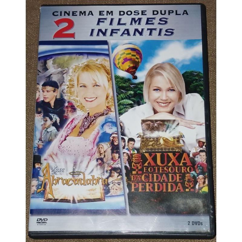 dvd duplo xuxa abracadabra xuxa eo tesouro da cidade perdida originais 1061