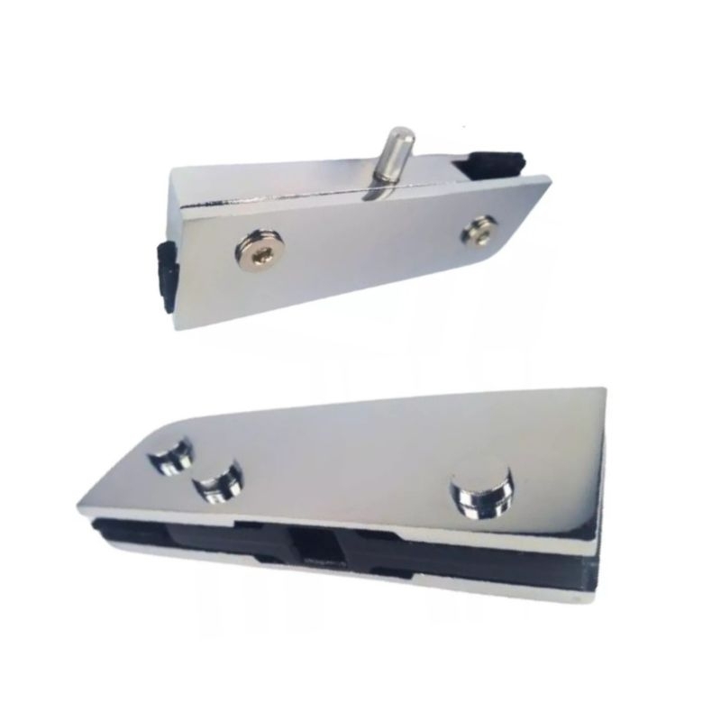 Dobradiça Superior 1011+ Dobradiça Inferior 1103 para Porta Vidro Pivotante