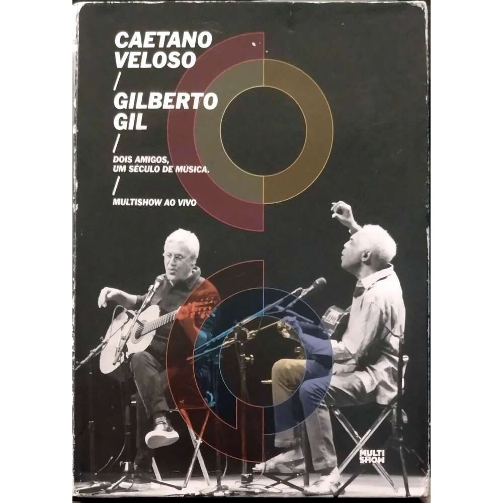 DVD + 2 CDs Caetano Veloso Gilberto Gil Multishow Vivo (sem cards, sem luva)