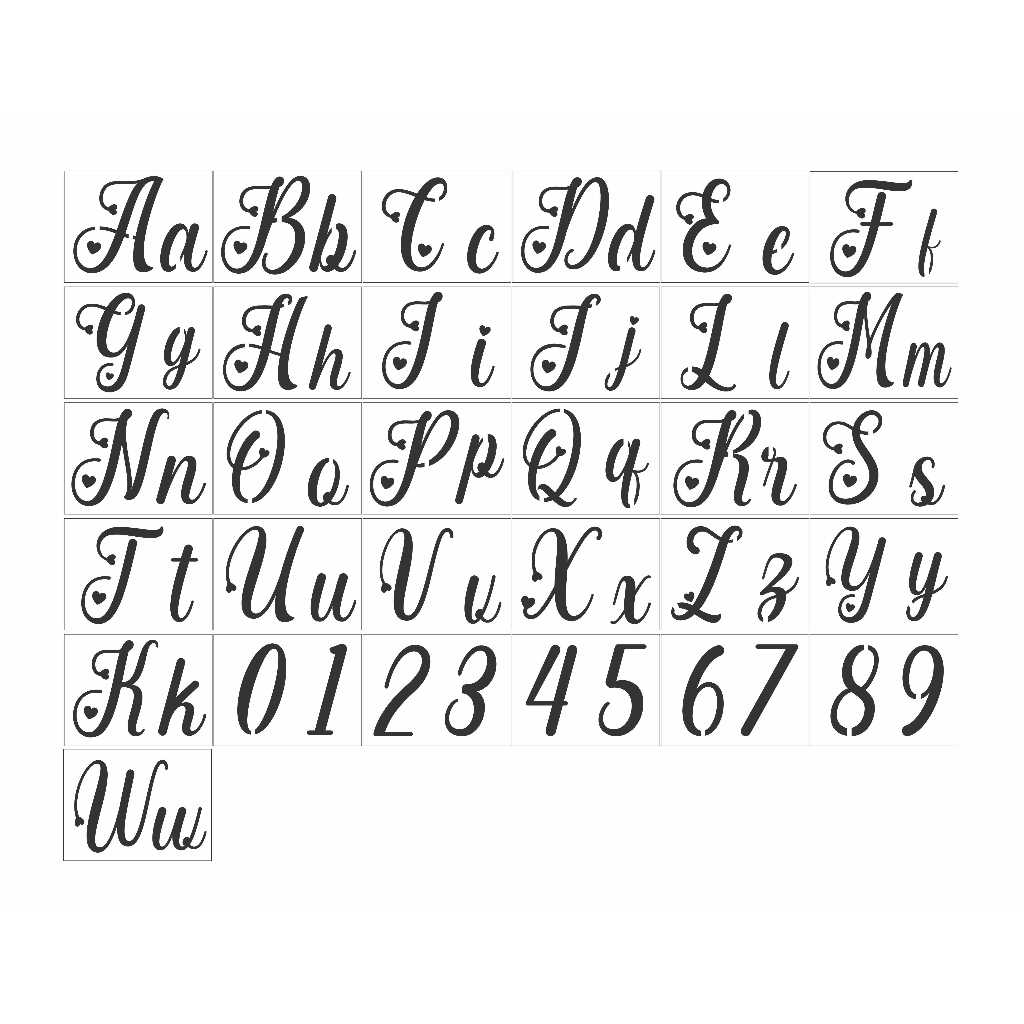 Stencil, Molde Alfabeto Abecedário Com Letras E Números 6x4,5 em Oferta na Shopee