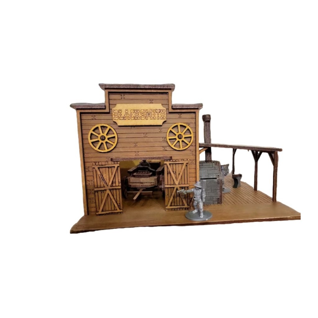 Miniatura Casa Ferreiro Do Velho Oeste, Quebra Cabeça 3d Mdf