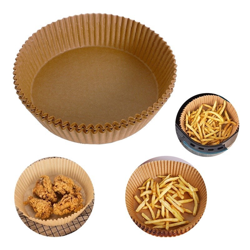 Papel Forro Air Fryer Antiaderente Forma Antiaderente 50Pcs