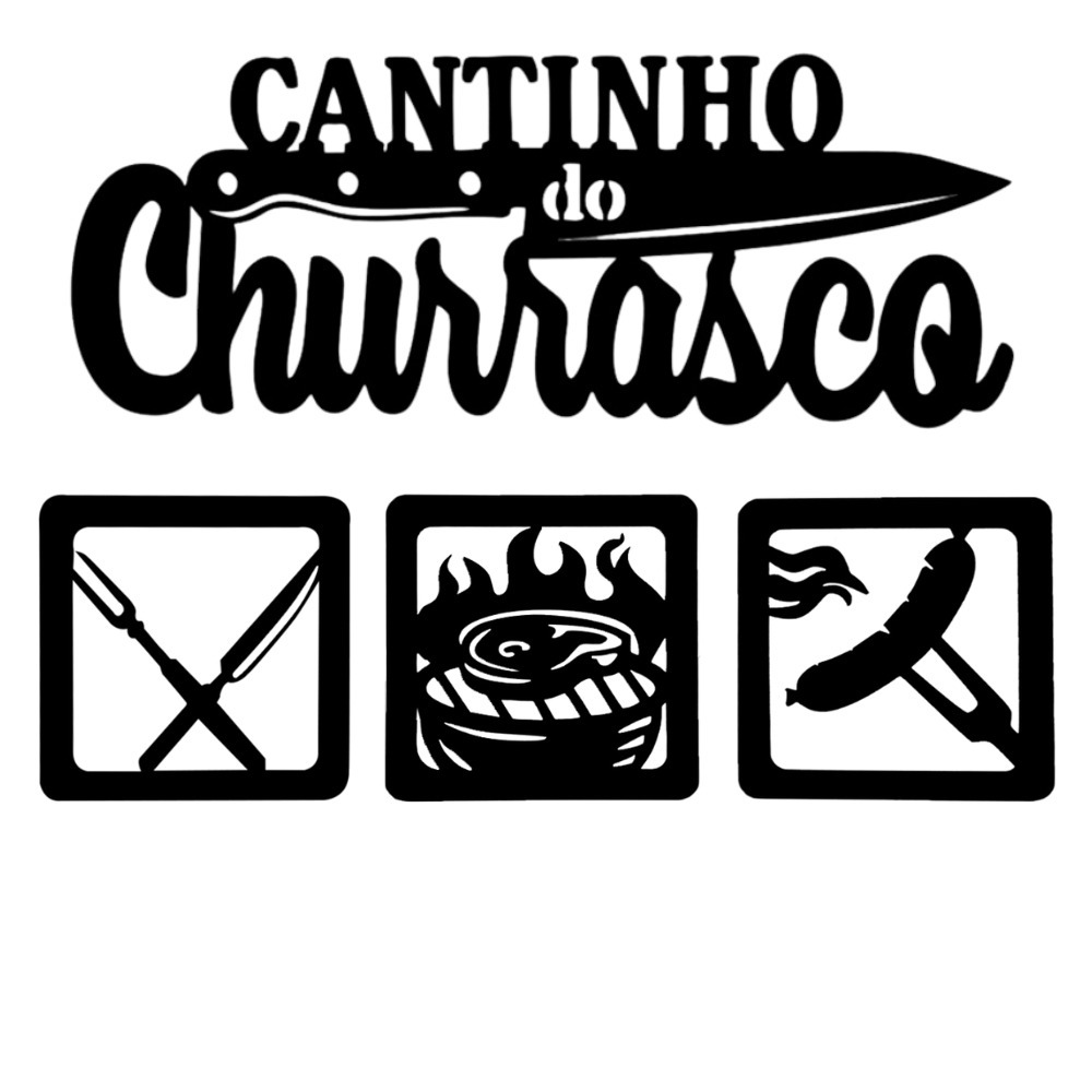 Placa Cantinho Do Churrasco Frase Decoração Gourmet