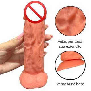 Penis de Borracha com Ventosa Vibrador Consolo Penis Vibrador Pau Grande Sex Shop