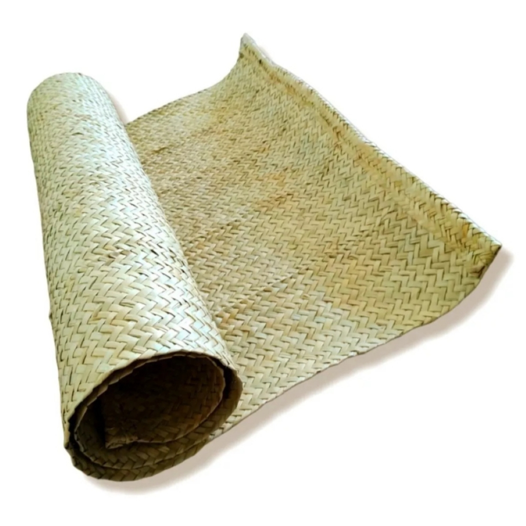 Esteira De Palha Trançada Natural Artesanal Decoraçao Unidade 1.65x80cm