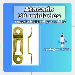 30 unidades suporte invisível para nicho prateleira em Oferta na Shopee
