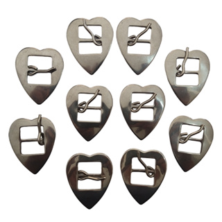 Kit de 10 Fivelas em Coração Para Arreios em Geral toda em Inox Para Não Enferrujar - Promoção em Oferta na Shopee