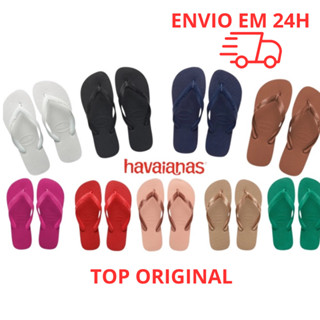 Chinelo Havaianas Top Unissex Feminino Masculino em VÁRIAS CORES ORIGINAL E BARATO