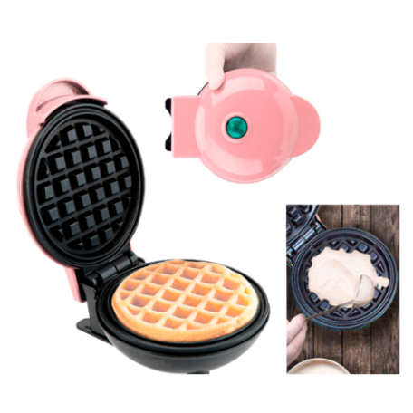 Máquina Para Fazer Waffle Pequena Portátil 110v ou 220v 350w mini lanche elétrico weifol