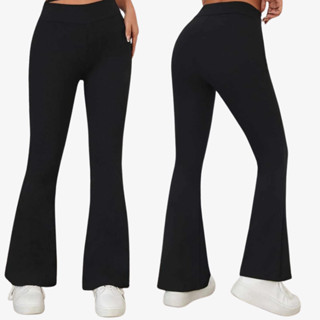 Calça Flare Bailarina Preta Bailarina Suplex Zero Transparência P M G GG