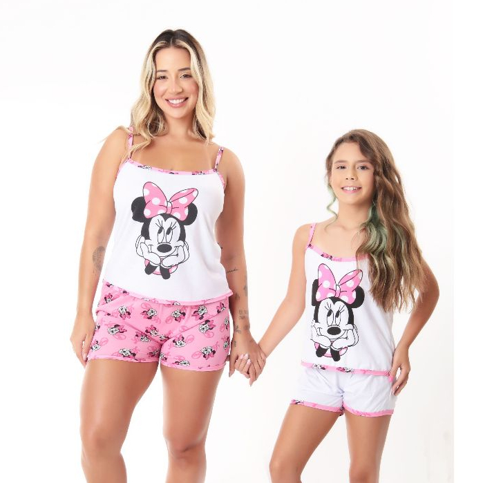 Kit Short Doll Mãe e Filha Alcinha Estampada Atacado Baby Doll Pijama Feminino Short Doll Infantil Pijama Feminino Infantil conjunto tal mae tal filha em Oferta na Shopee