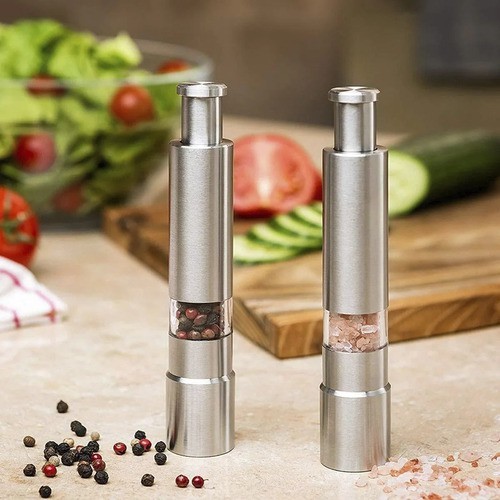 Mini Moedor Manual Pimenta Sal Grosso Condimento Cozinha Utensilios