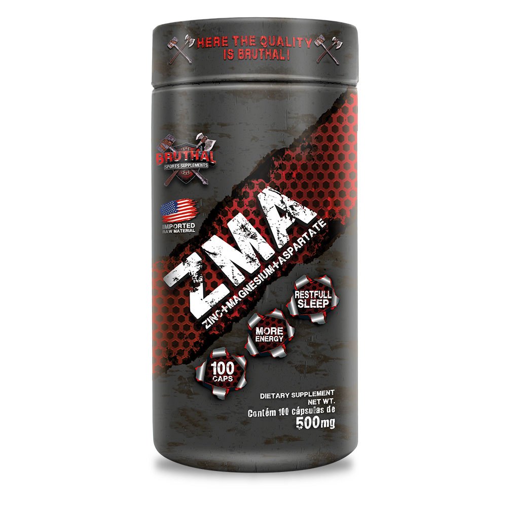 ZMA - 100 Cápsulas - Bruthal Sports Supplements - Health