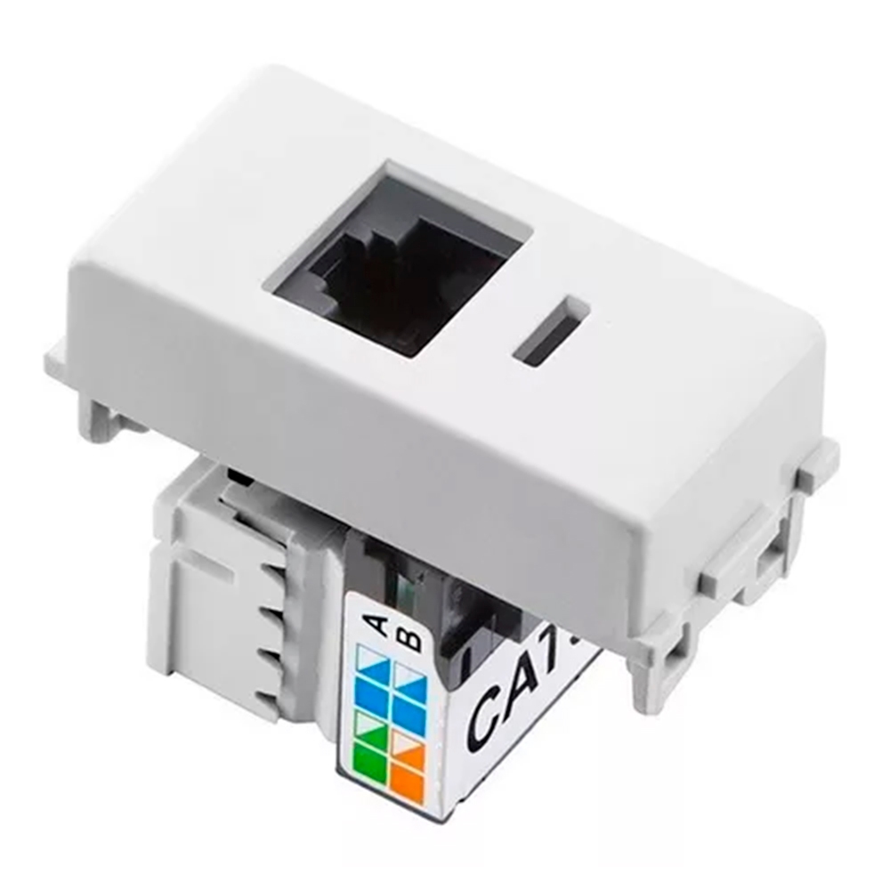 MG MODULO TOMADA INFORMATICA RJ45 CAT6 BR SLEEK - RES.SF 13/12: 783EB7