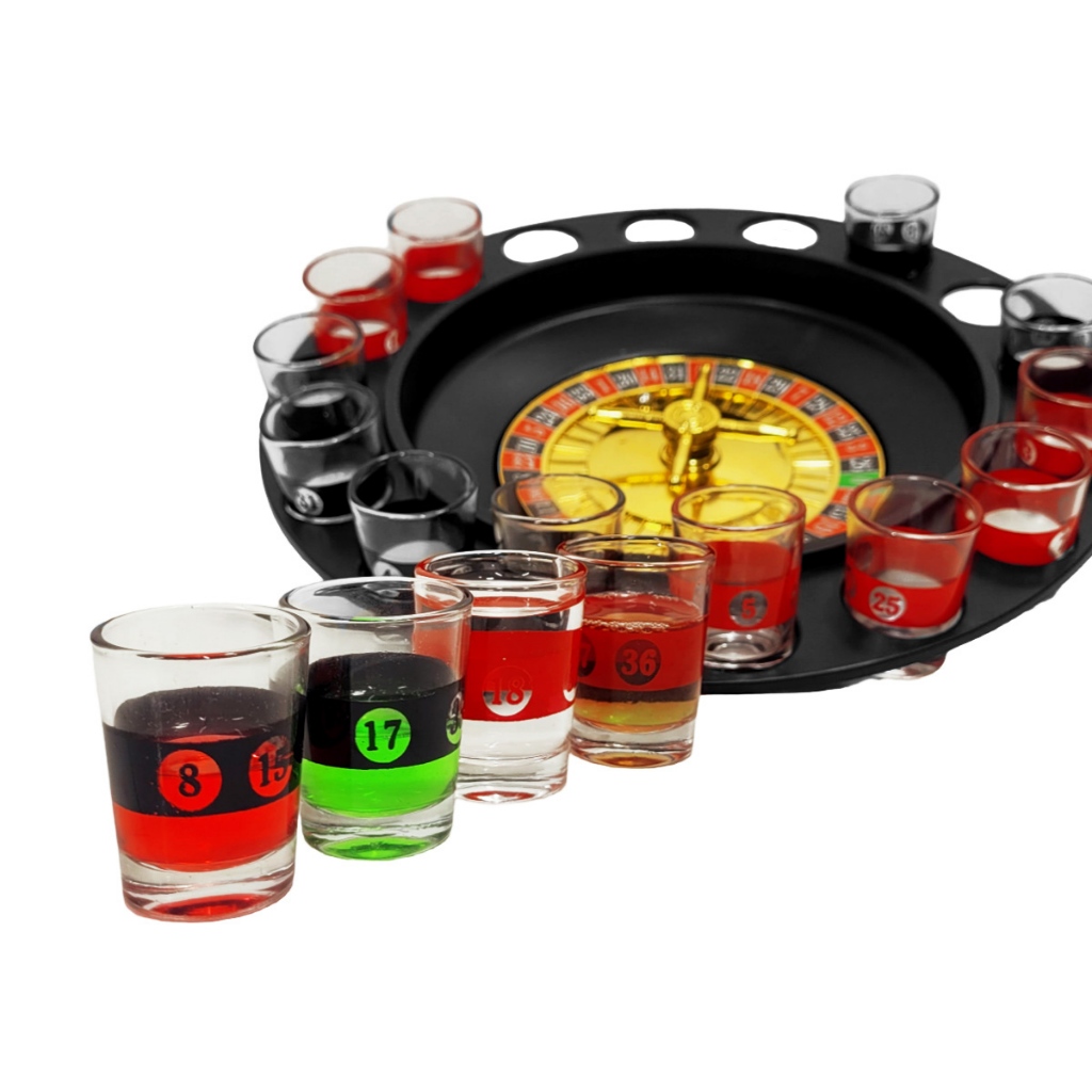 Roleta Drink Jogo Da Bebida Com Copos Shot Festa Churrasco Diversão Garantida Entre Amigos