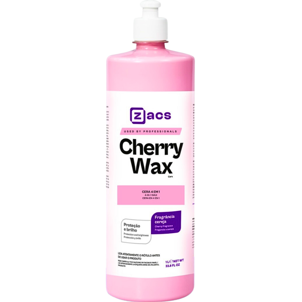 Cera Automotiva 4 em 1 Cherry Wax 1L Zacs Brilho e Proteção em Oferta na Shopee