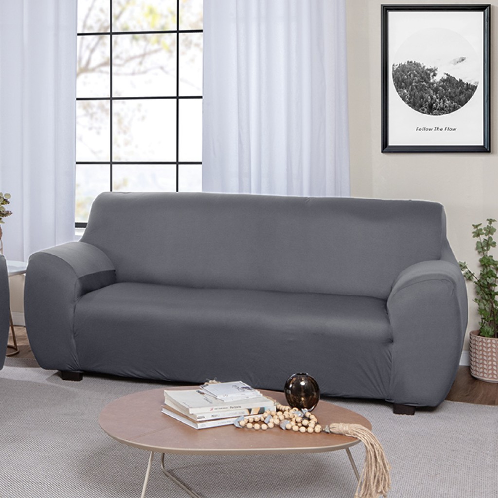 Capa Protetora Para Sofá De 3 Lugares Malha Agarradinha De Varias Cores Com Fixadores