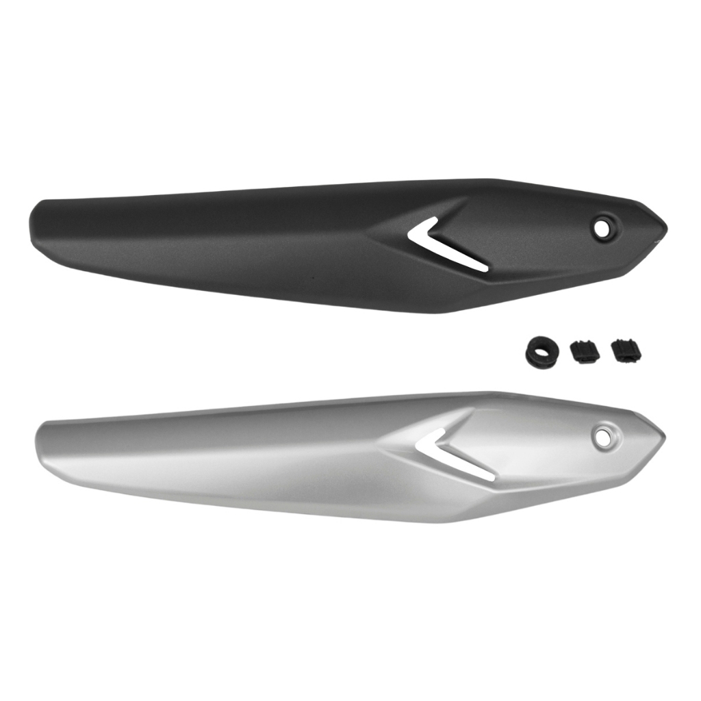Protetor De Escapamento Cg 160 Titan 160 Fan 160 Start Cargo 2016 Até 2024 Prata Preto Fosco