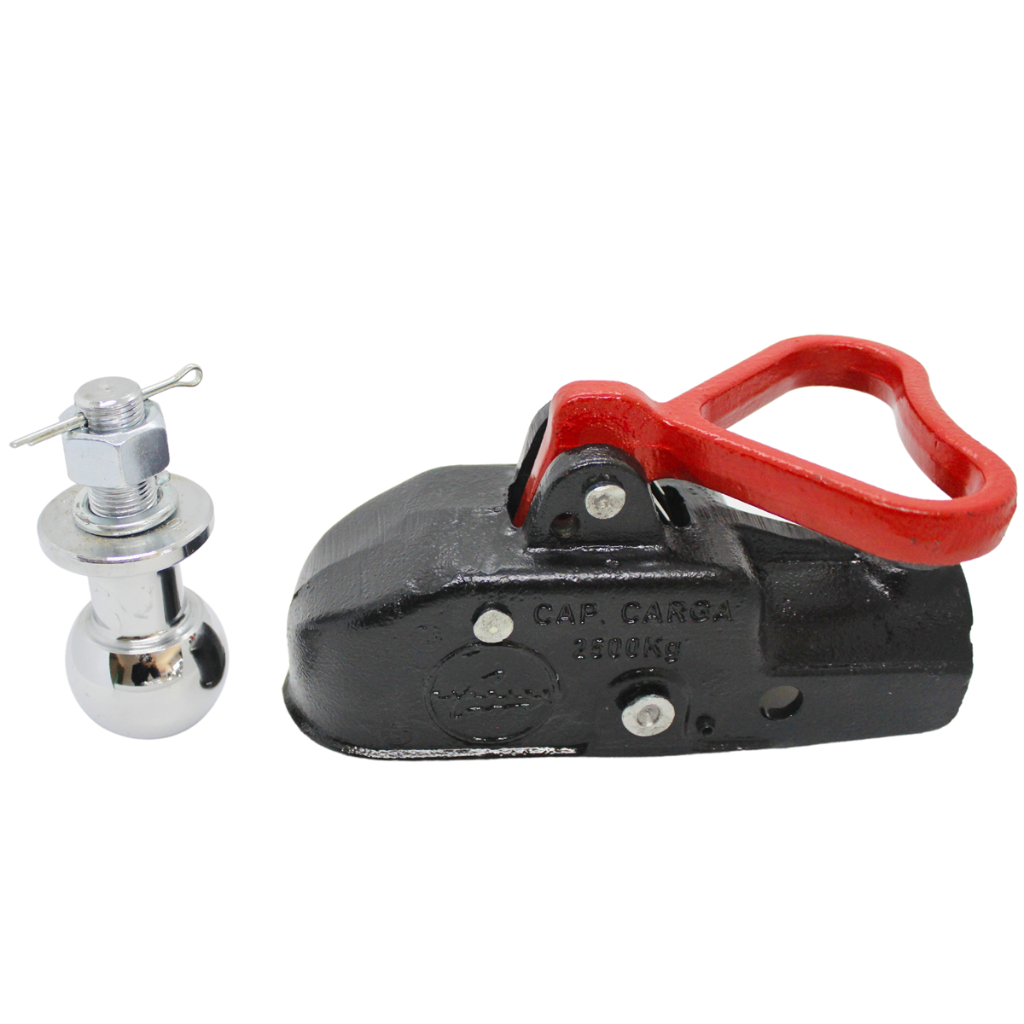 Kit Munheca Kharman Ghia 2500KG Para Carretinha Com Esfera Engate 50mm